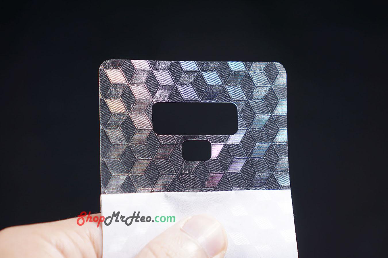Bộ 3 Skin Dán Mặt Lưng Vân 3D Samsung Note 9