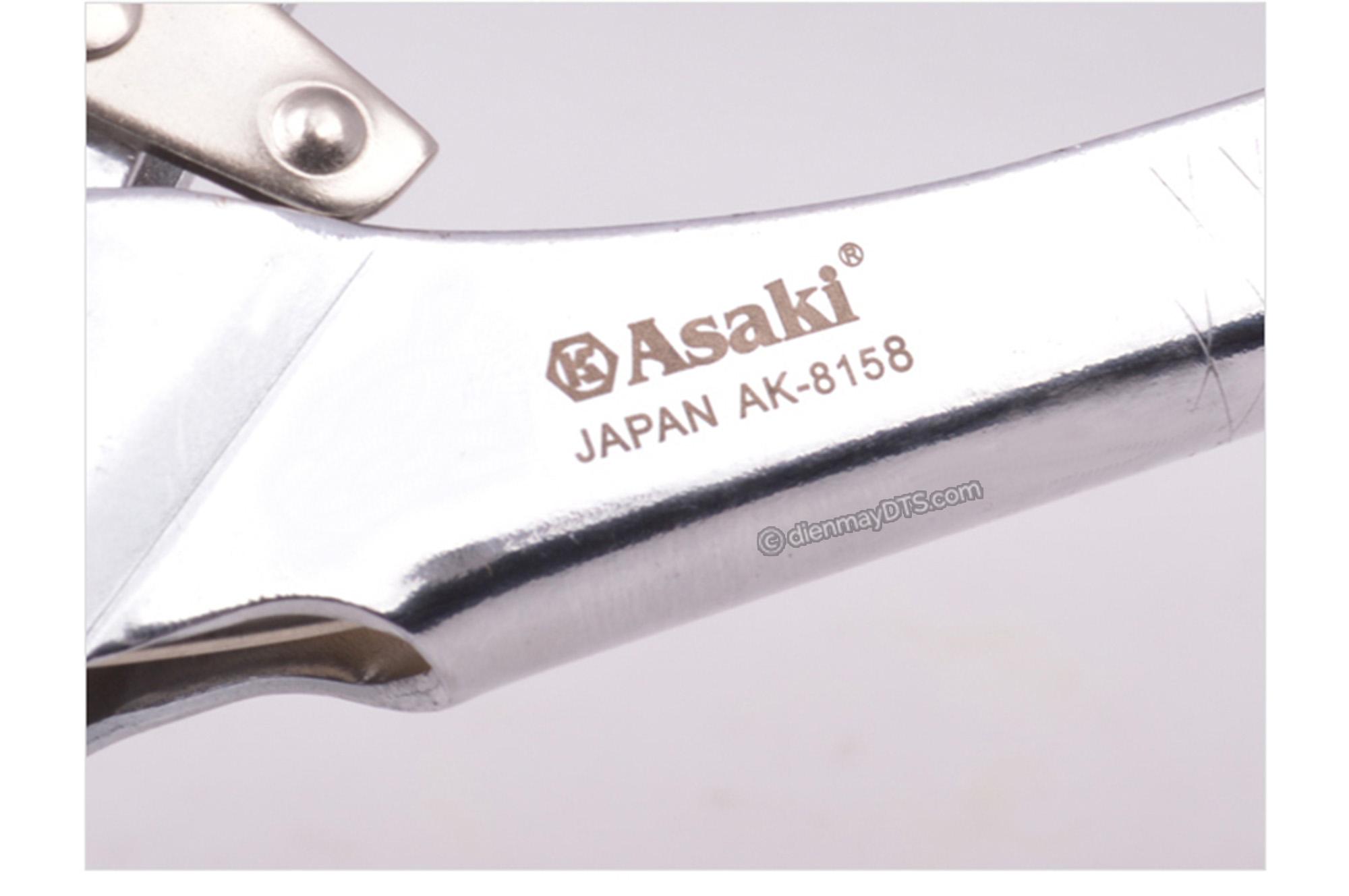 Kìm bấm lỗ thắt lưng, dây nịt, đa năng Asaki AK-8158