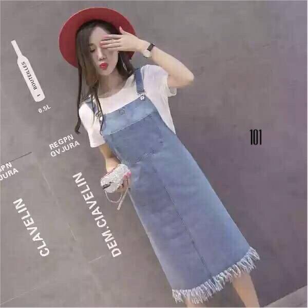 [HCM]Yếm Váy Jeans 2 Dây Thời Trang N101