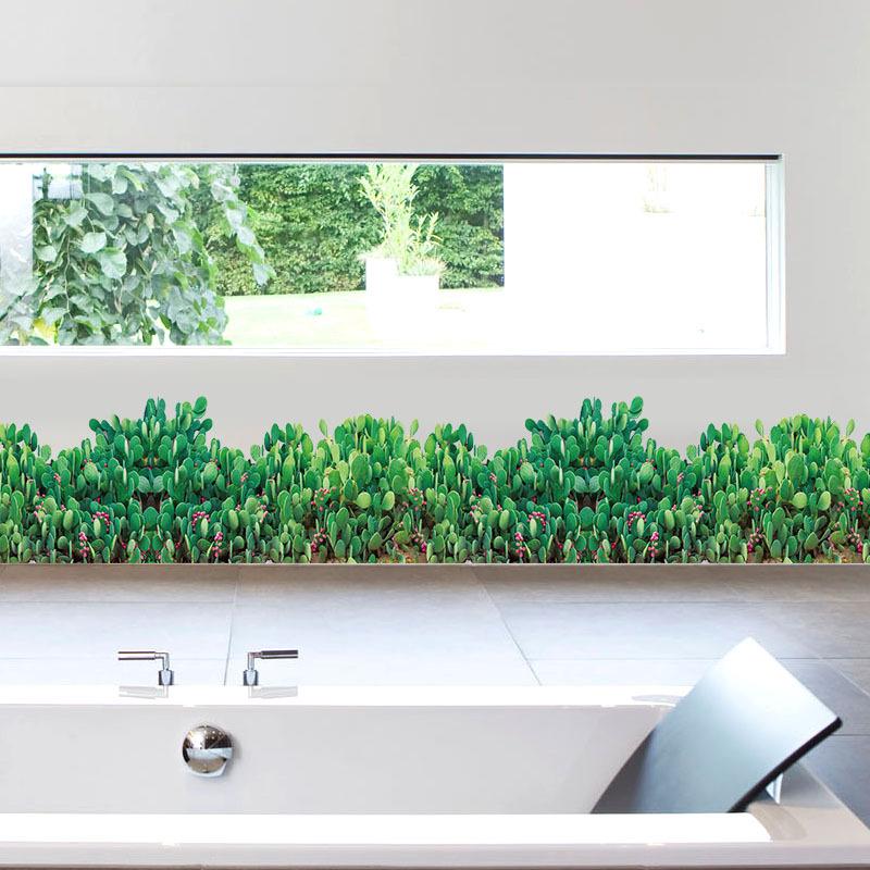Decal dán chân tường BỤI CỎ