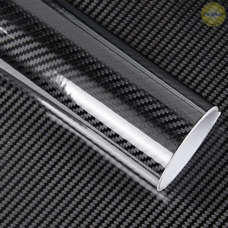 Combo 2 Tấm Decal Cacbon 5D dùng để dán Xe Hơi (30cm x 100cm)