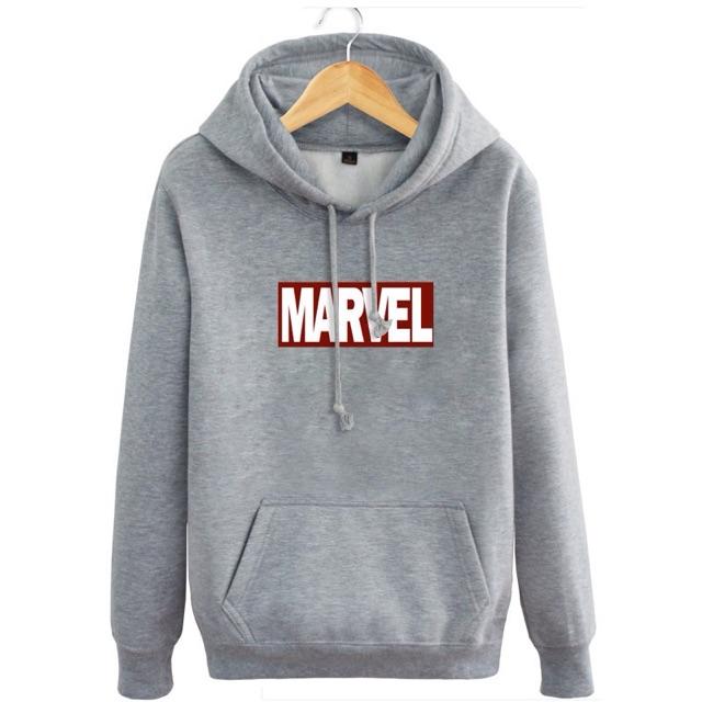 [HCM]ÁO HOODIE THU ĐÔNG MARR.VEL XÁM