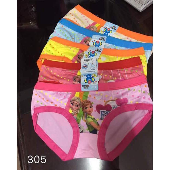 Combo 10 Quần chip chéo  thông hơi hình công chúa cho bé gái