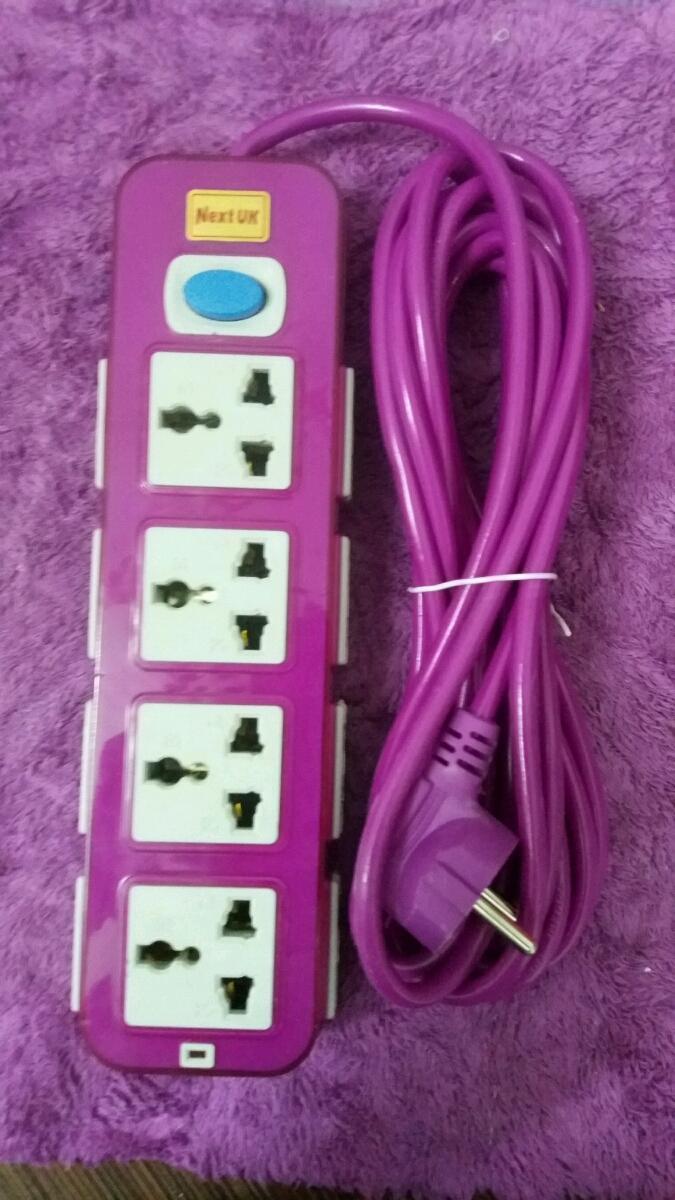 Ổ điện đa năng 12 lỗ cắm Amason (tím)