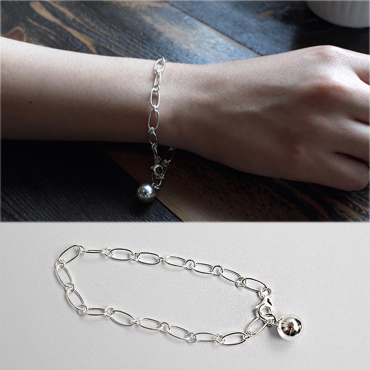 Lắc tay bạc bi mắc xích