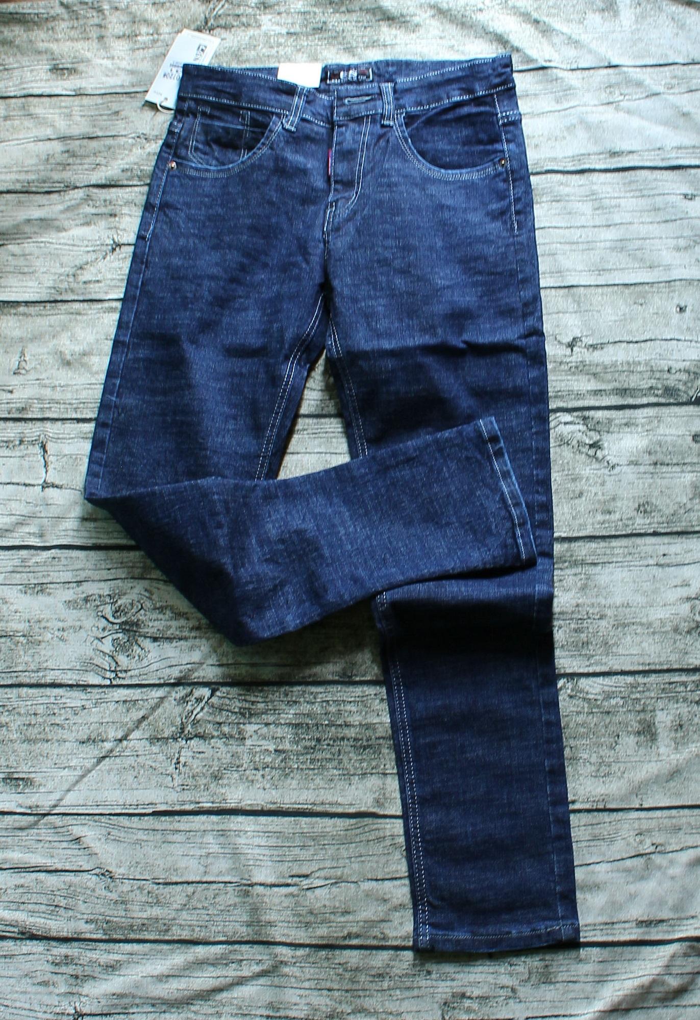 Quần jeans nam trơn xanh than