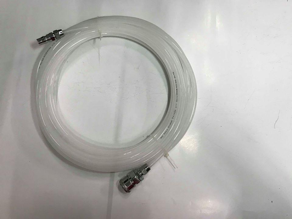 10M cuộn dây hơi máy nén khí màu trắng đục kèm dắt