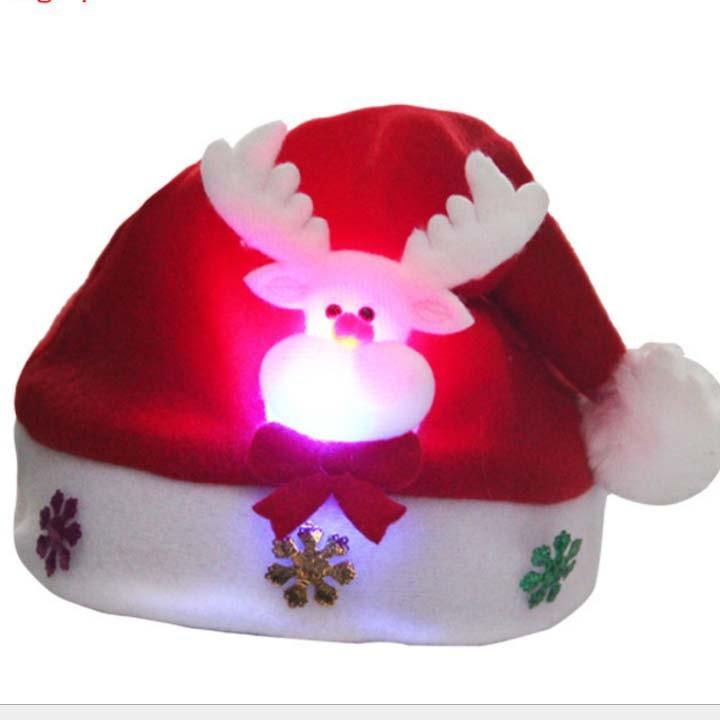 MŨ NOEL CÓ ĐÈN LED CHỚP NHÁY