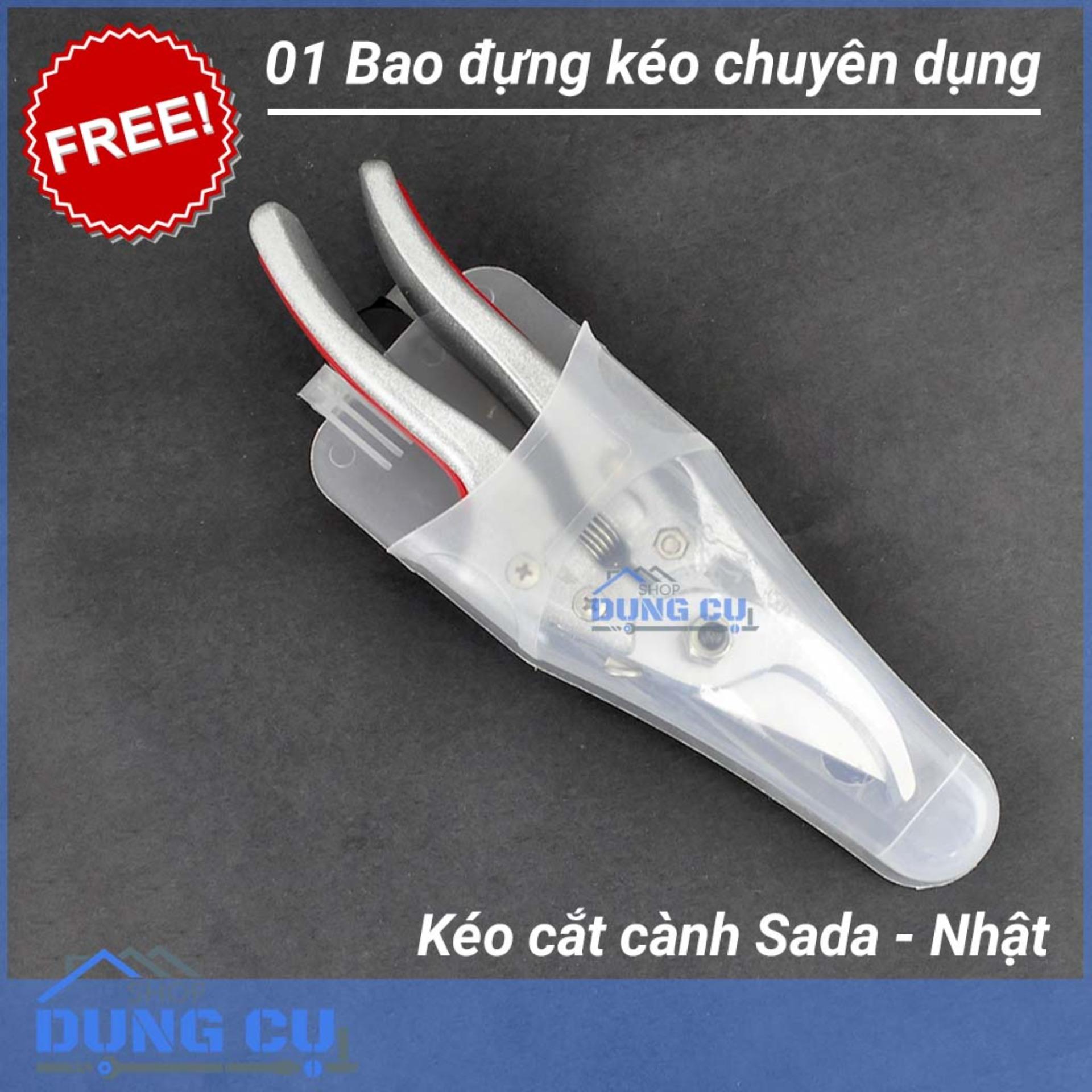 Kéo cắt cành cây SẮC VĨNH VIỄN  - SADA - Nhật (kèm lò xo sơ cua và bao đựng)