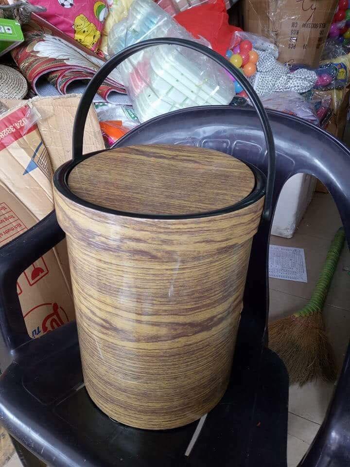 THÙNG ĐỰNG RÁC NHỰA GIẢ VÂN GỖ