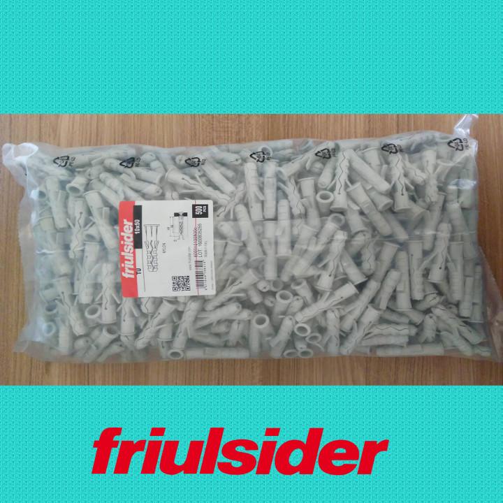 Túi 500 cái tắc kê nhựa Friulsider TU 10x50 (Tắc kê hỏa tiễn)