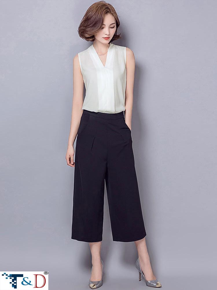 [HCM]QUẦN LỬNG ỐNG RỘNG CULOTTES NỮ ĐEN THỜI TRANG