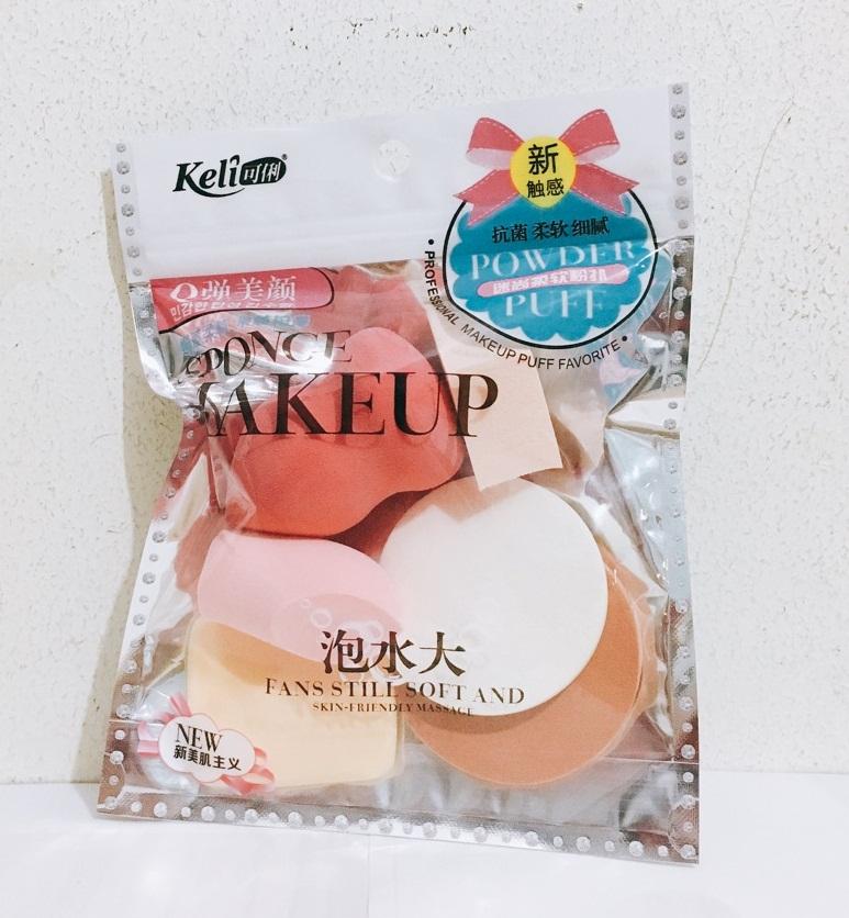 Bộ 6 Bông Mút Trang Điểm Keli Sponge Makeup