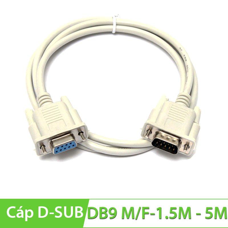 Cáp nối Com to Com D-SUB 9 Pin 1.5M ( Cáp RS232 ) 9F/9M