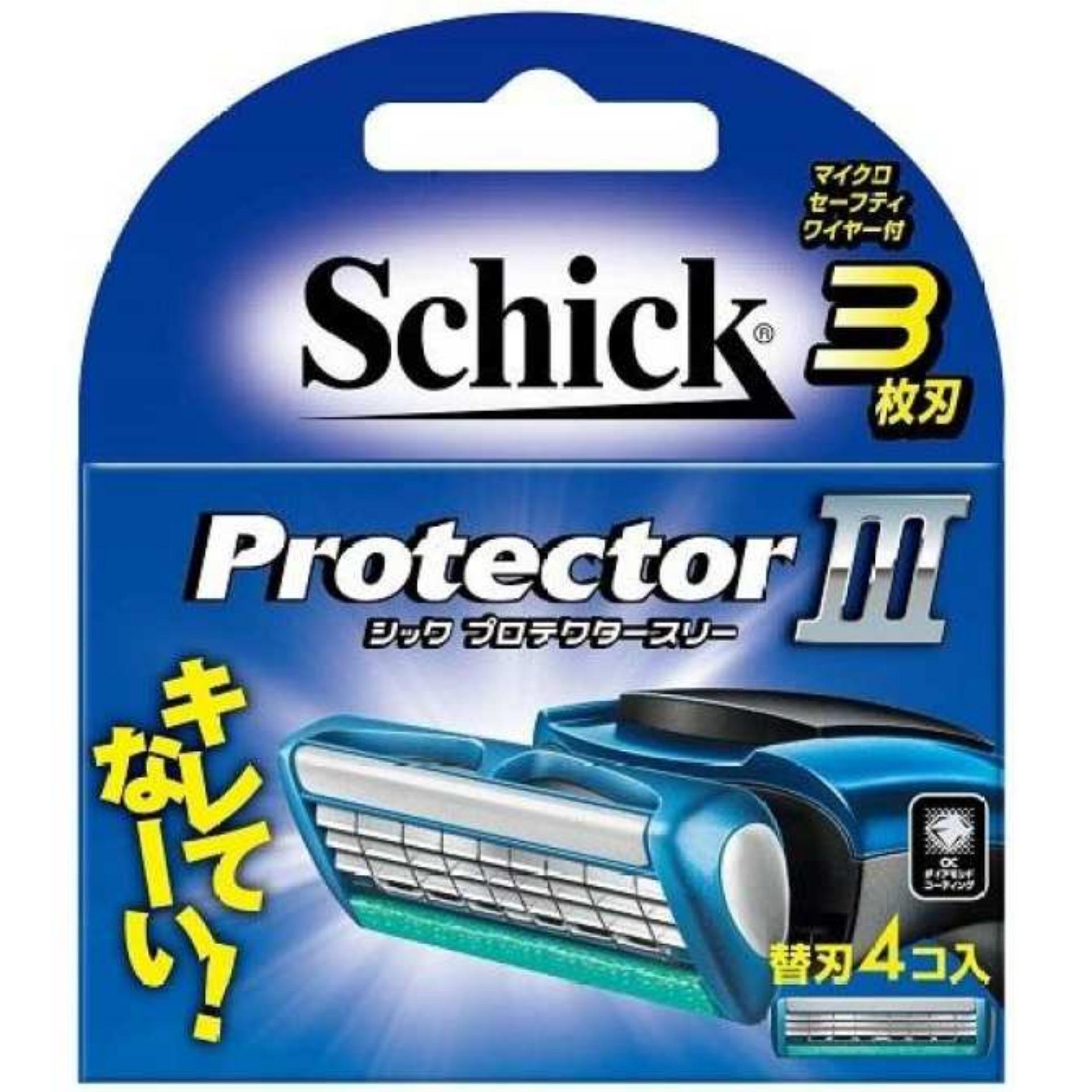 Bộ 8 lưỡi cạo râu Schick Protector III - Nhật bản
