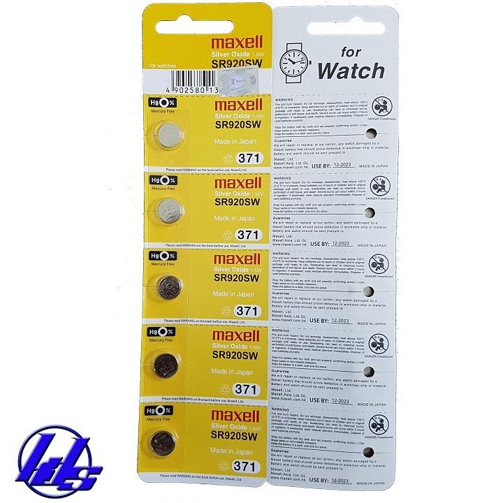 Pin đồng hồ SR920SW/371 Maxell - Vỉ 5 viên