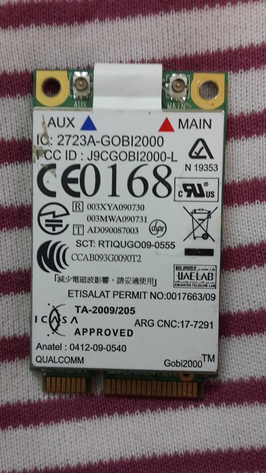 [HCM]Card WWAN 3G Lenovo Gobi2000 (FRU PN:60Y3263) dùng cho X201T410T510W510