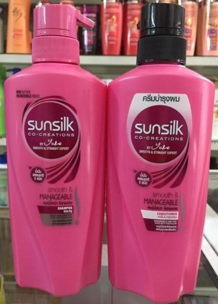 Bộ Dầu Gội + dầu xả Sunsilk 450ml +450ml Thái Lan (màu hồng)