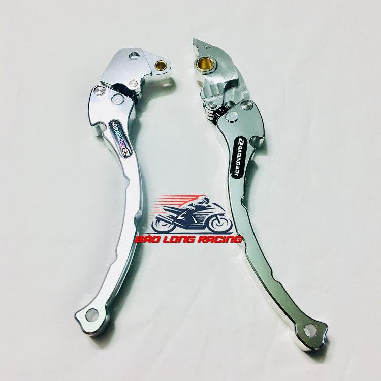 Tay thắng côn RCB nhôm CNC dành cho Airblade màu Bạc