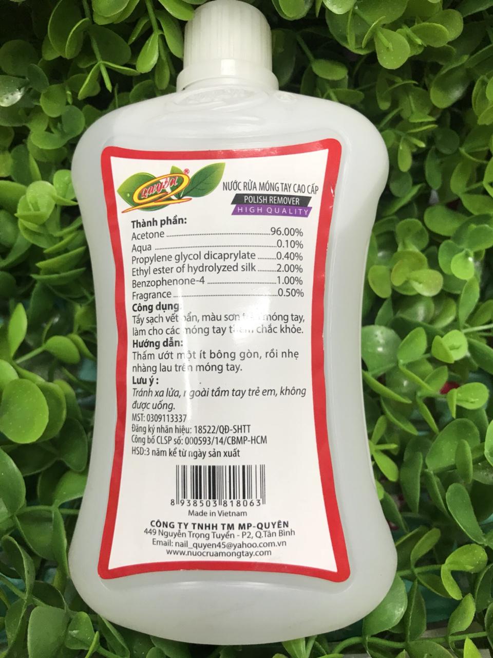 Nước Rửa Móng Quyên 500Ml