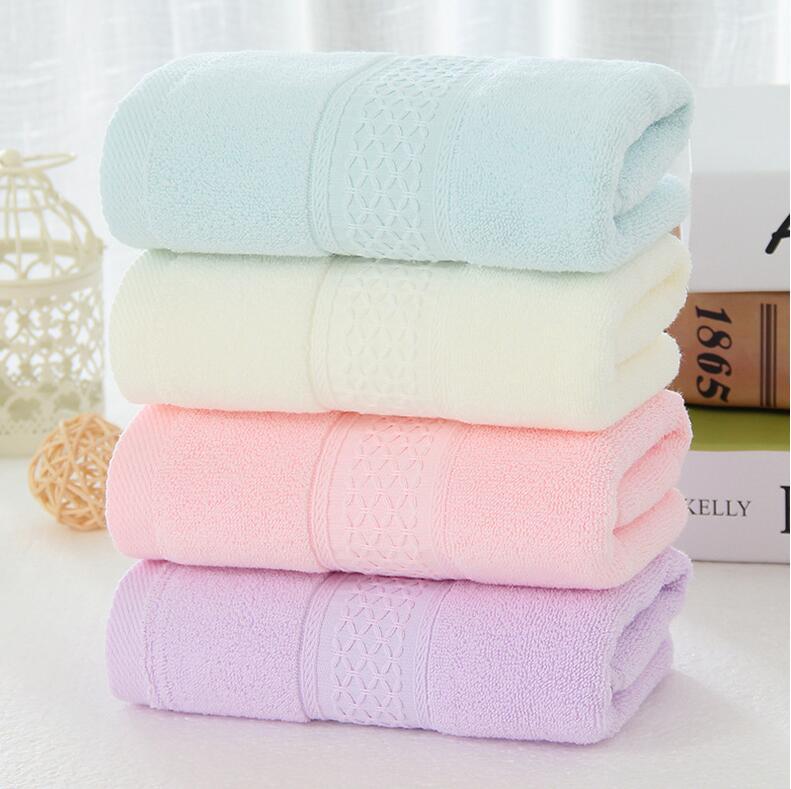 100% Cotton Trơn Dày Mềm Mại Lớn Khăn Mặt Khăn Mặt