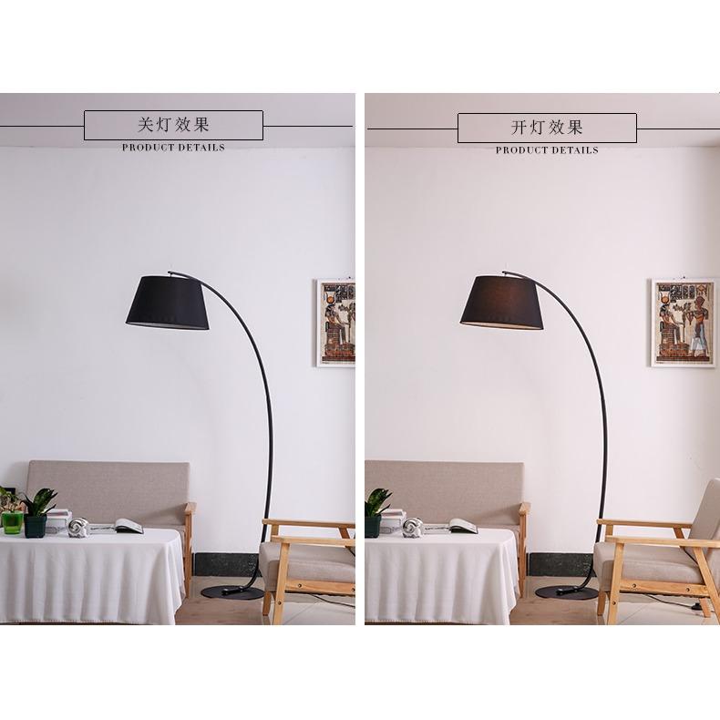 Đèn sàn Cao cấp dành cho phòng khách cao 2m thân cong - Tặng kèm bóng LED RẠNG ĐÔNG 7W