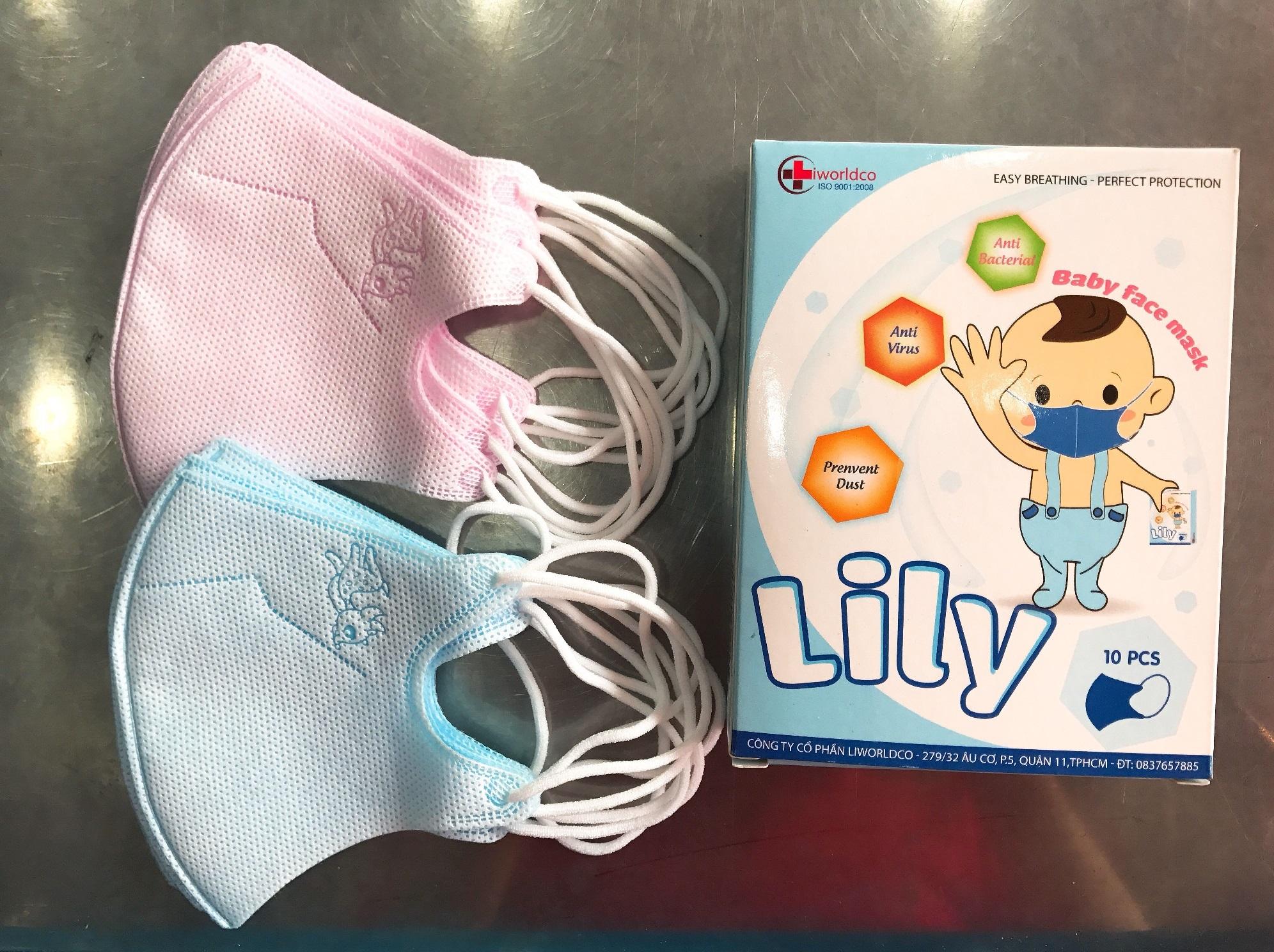 Khẩu trang trẻ em Lily ( Hộp 10 Cái)