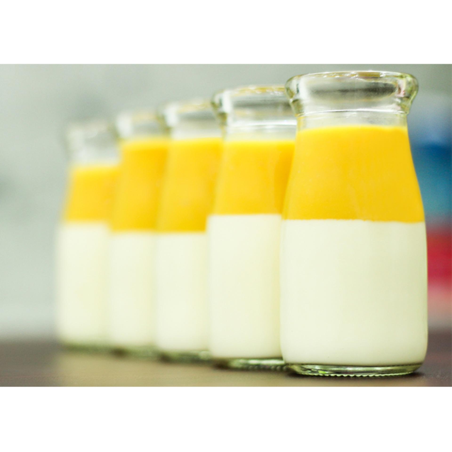 [HCM]Bộ 12 Hũ Thủy Tinh Làm Sữa Chua Pudding Cao 100ML - CẨM ĐẠT