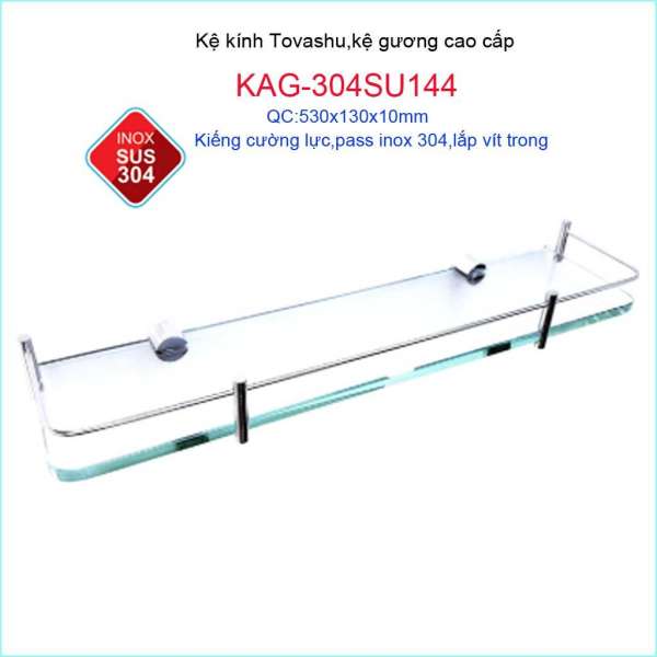 Kệ kính nhà tắm, kệ kiếng, kệ gương Tovashu KAG-304SU144