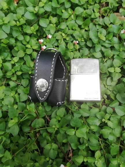 Bao da Zippo da bò cao cấp (Đen)