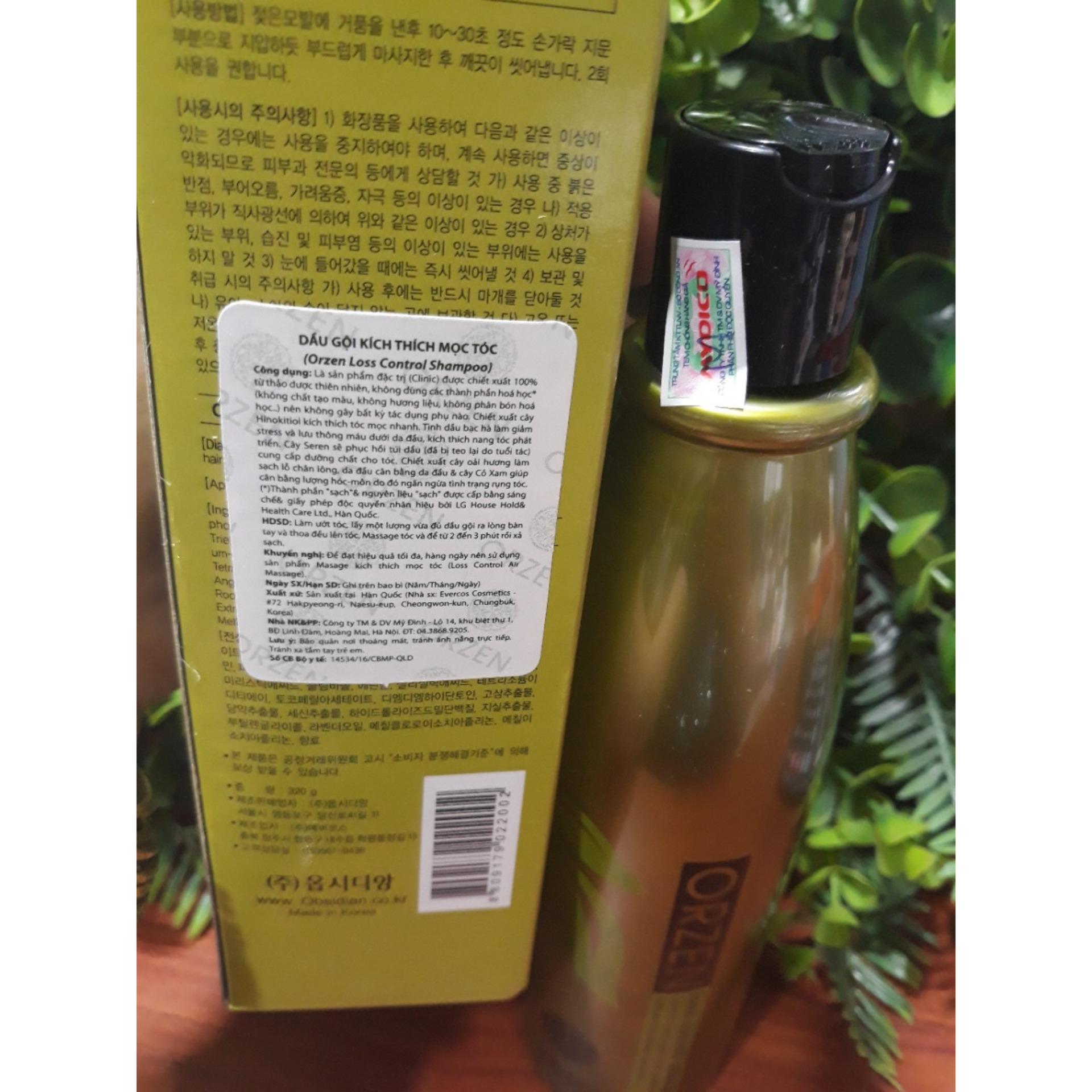 [HCM]Dầu gội kích thích mọc tóc Orzen Loss Control Shampoo 320ml