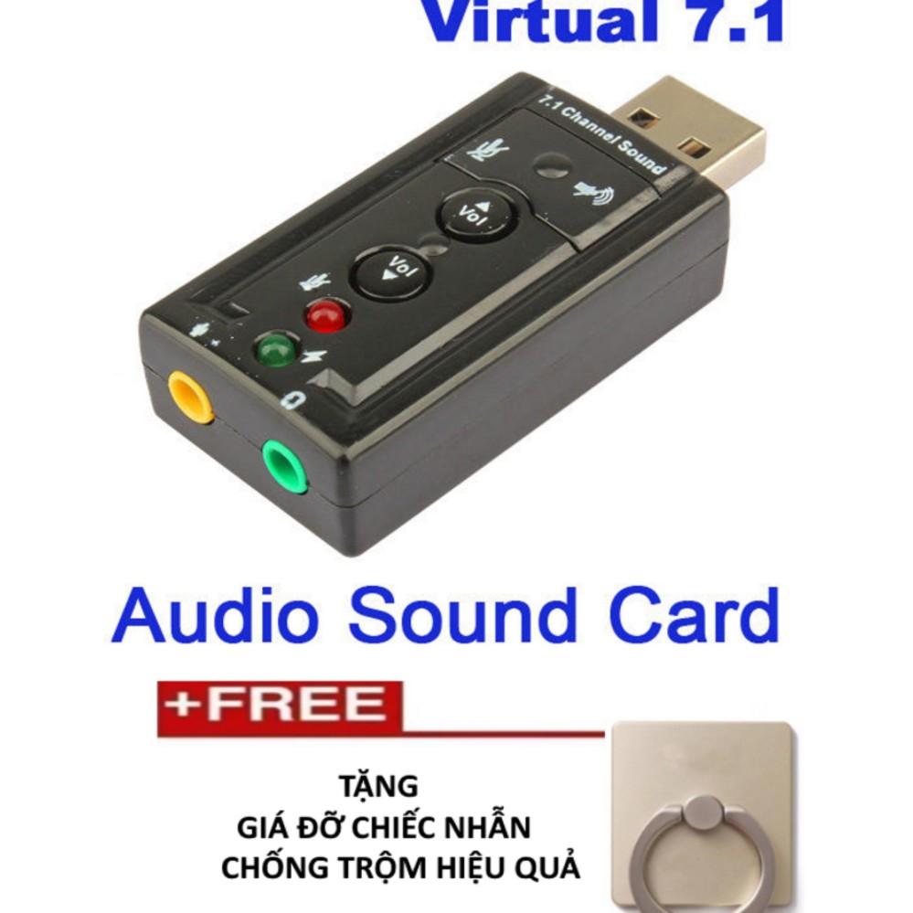 [HCM]card âm thanh 7.1 cao cấp -Tặng giá đỡ điện thoại chiếc nhẫn