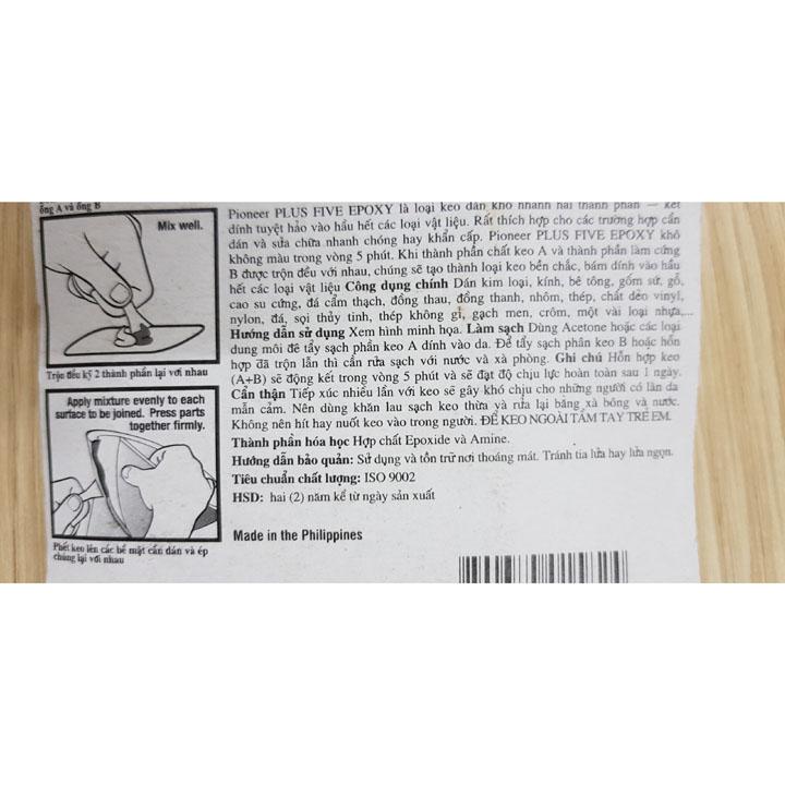 Keo dán kim loại Eboxy đa năng - 2 thành phần