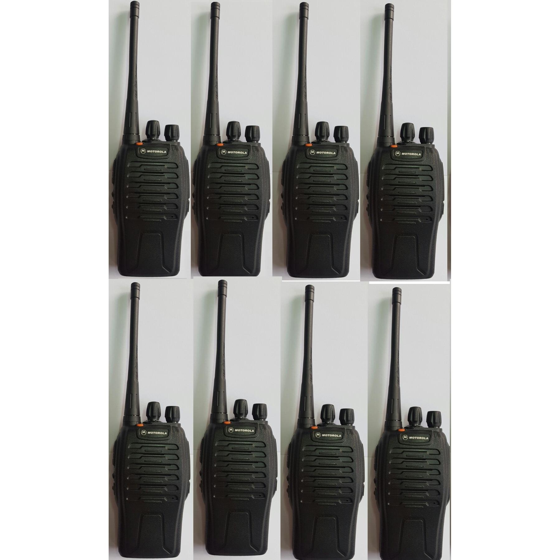 Bộ 8 Bộ đàm chất lượng cao Motorola GP668+Tặng 08 tai nghe đen theo máy