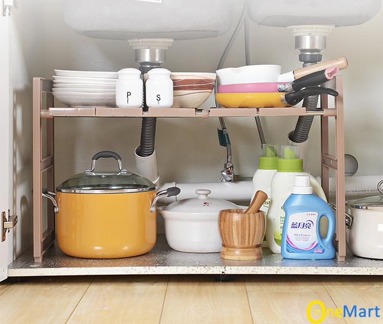 Kệ gầm 2 tầng để đồ nhà bếp đa năng