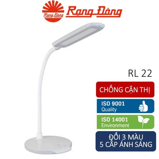 Đèn Bàn Cảm Ứng LED Rạng Đông RL-22.LED Thay Đổi Ánh Sáng Và Điều Khiển 5 Mức