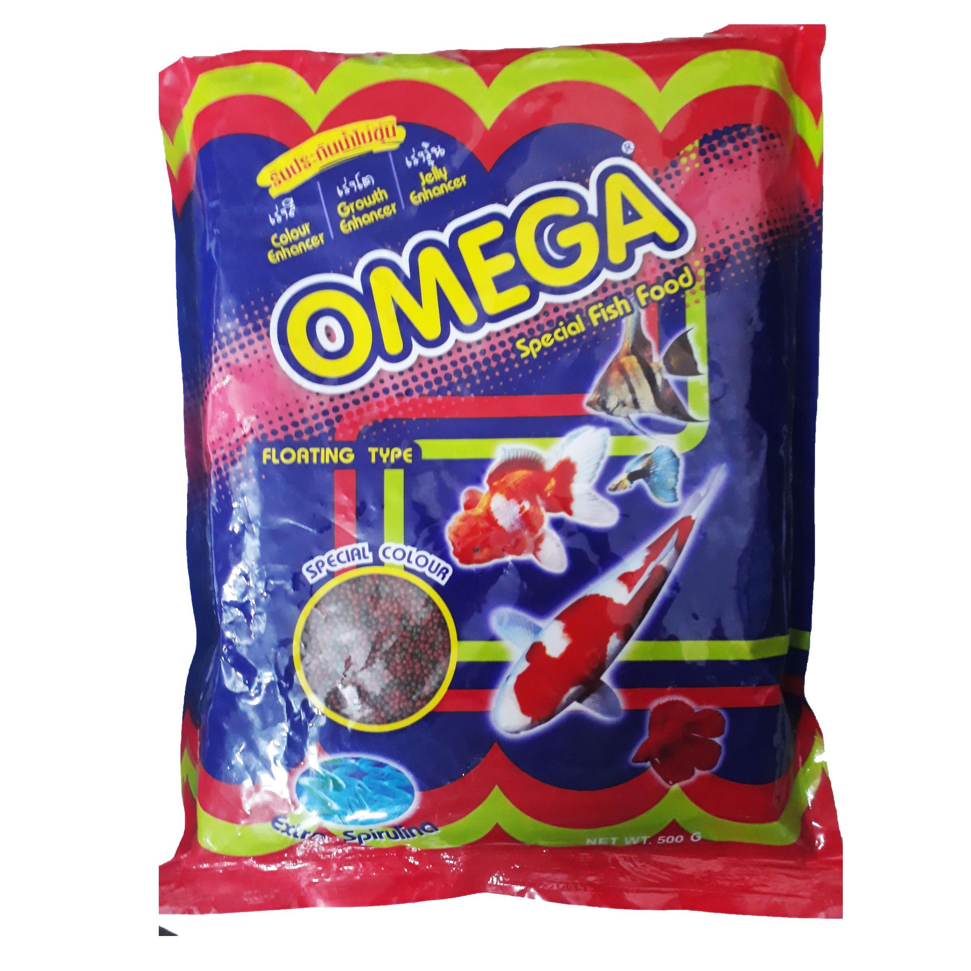 Combo 3 Gói Thức Ăn Cá Omega (Viên Nhỏ) 500g - Cám Cá Cảnh