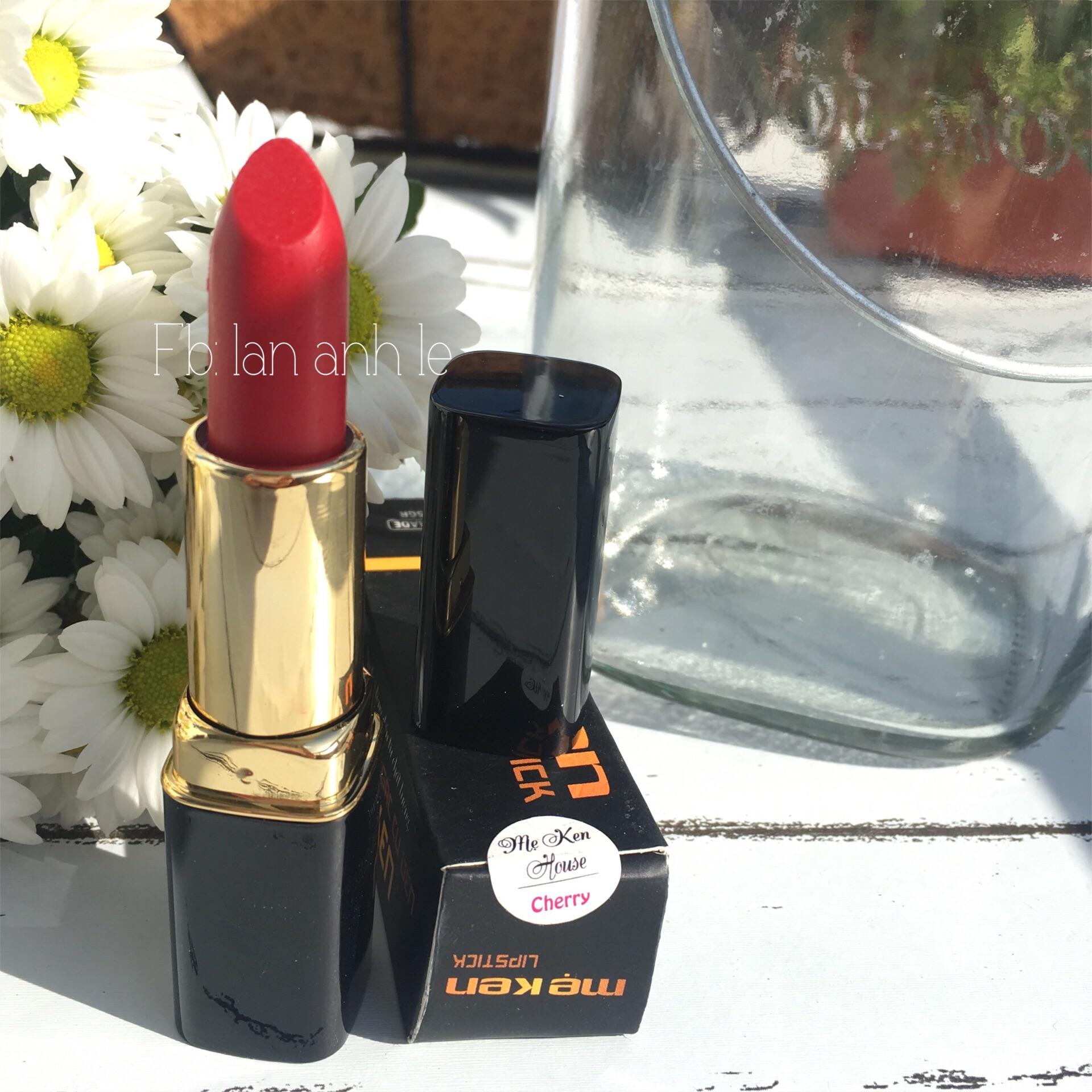 SON GẤC DỀN MÀU ĐỎ CHERRY MẸ KEN