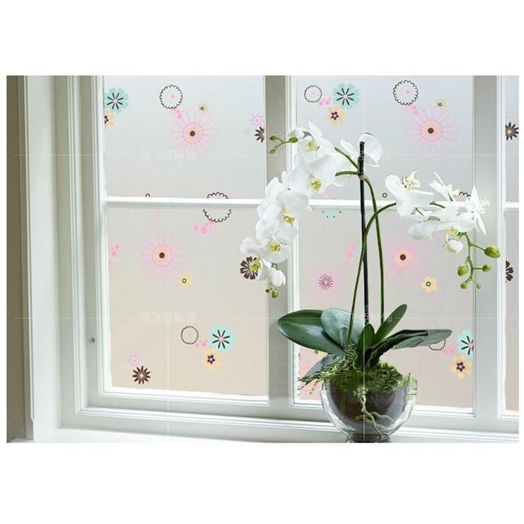 5m Decal giấy dán kính/kiếng Hoa cúc