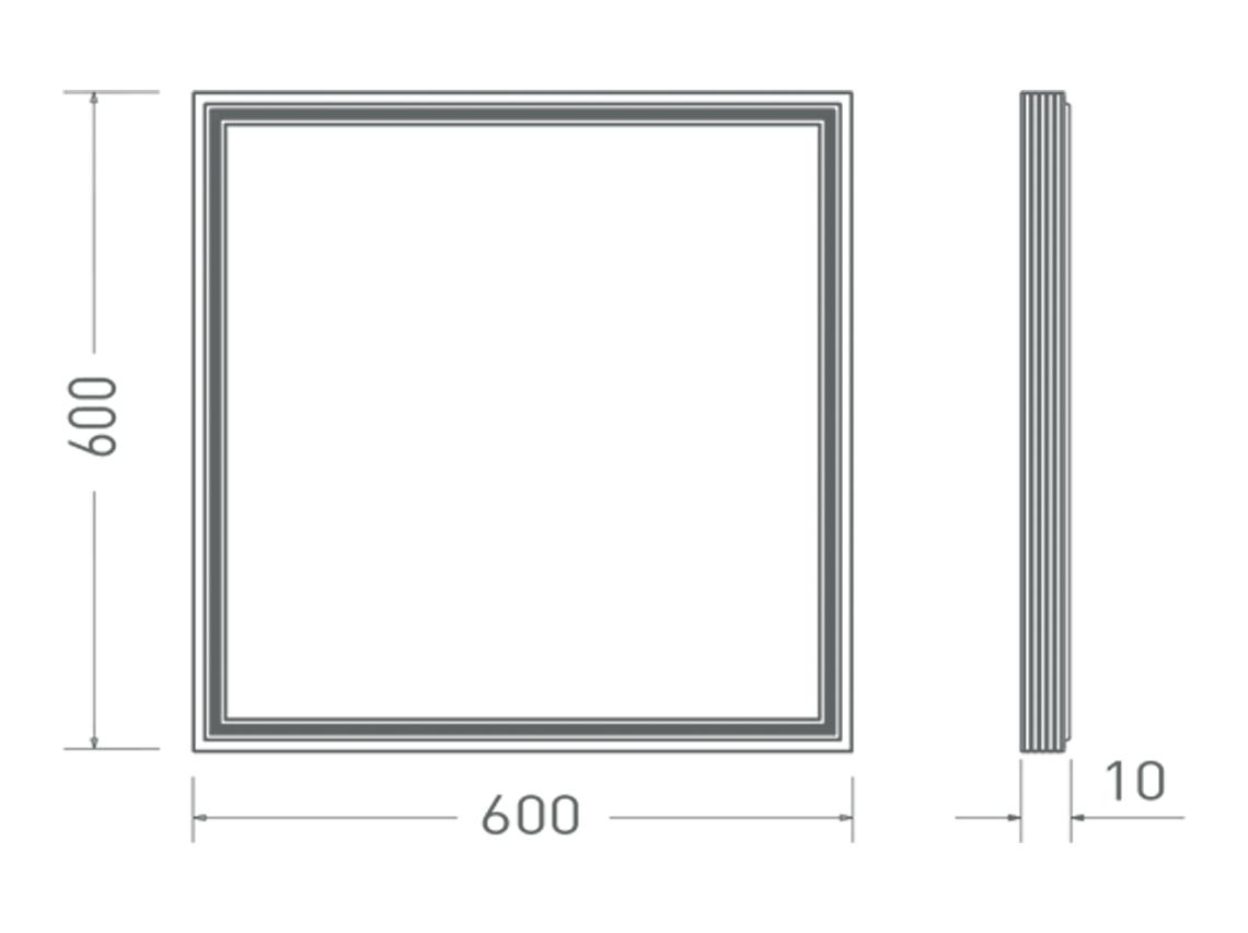 Đèn LED Panel Slim 600x600 MPL051-036WS658LB6/MPL051-036WS408LB6/MPL051-036WS278LB6