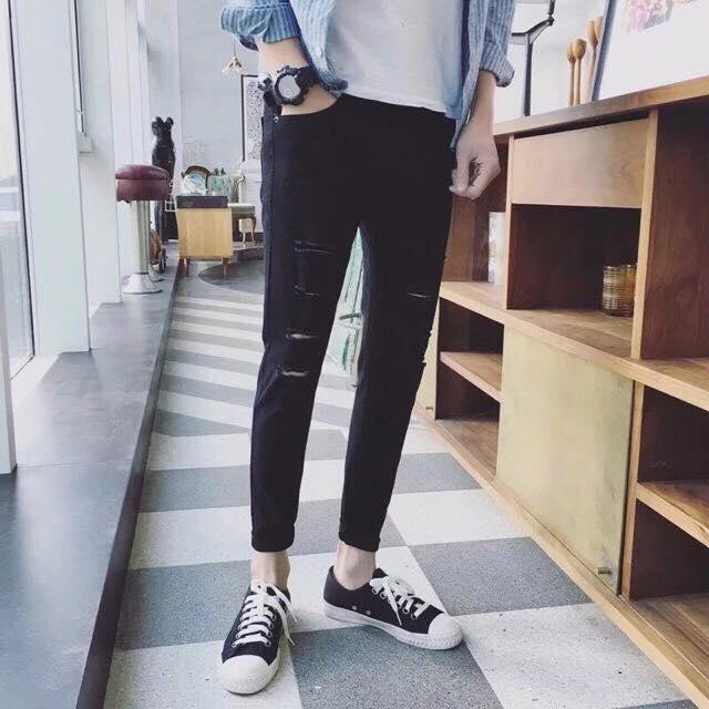Quần Jean Nam Rách - Kiểu dáng thời trang.