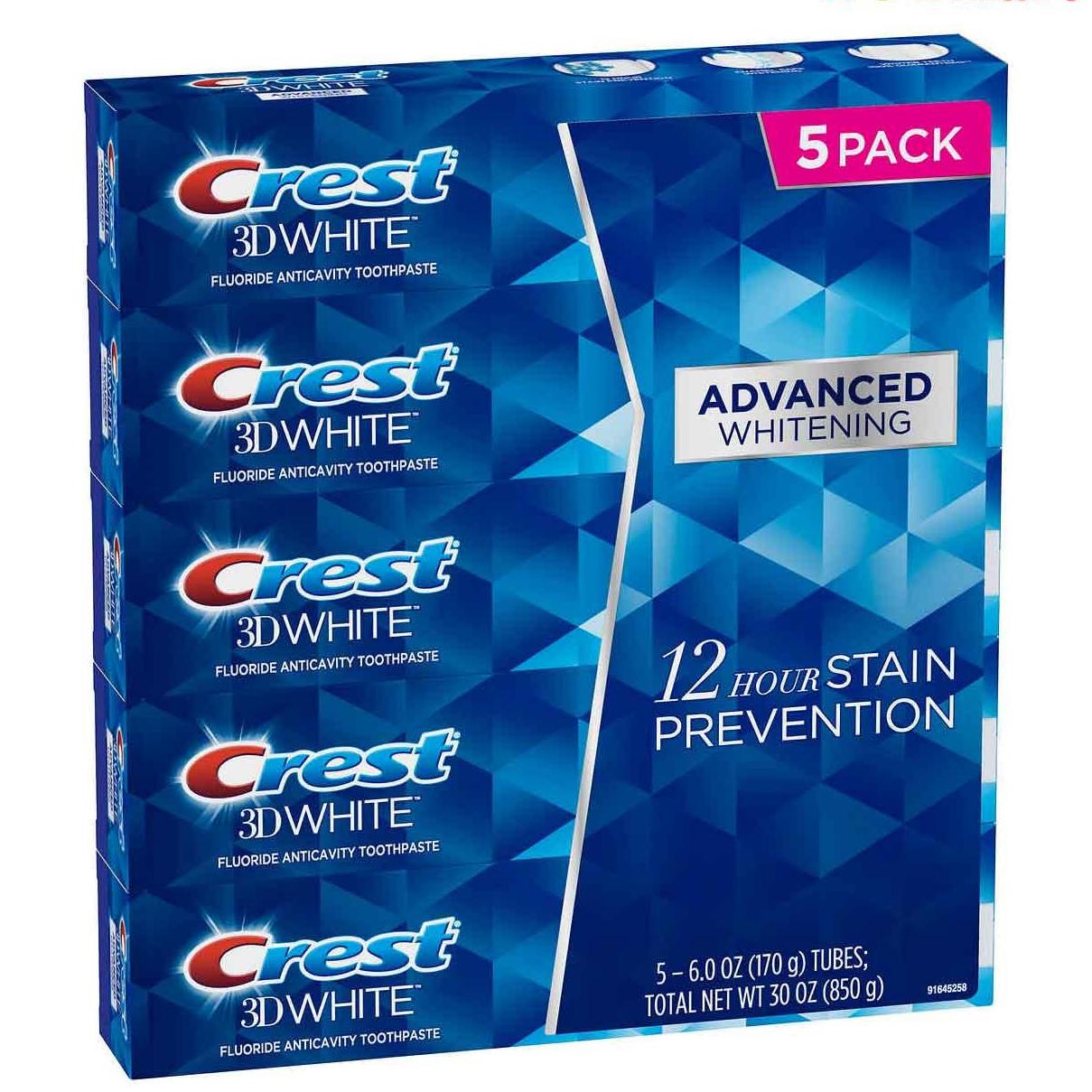 [HCM]KEM ĐÁNH RĂNG CREST 3D WHITE ADVANCED WHITENING 157G