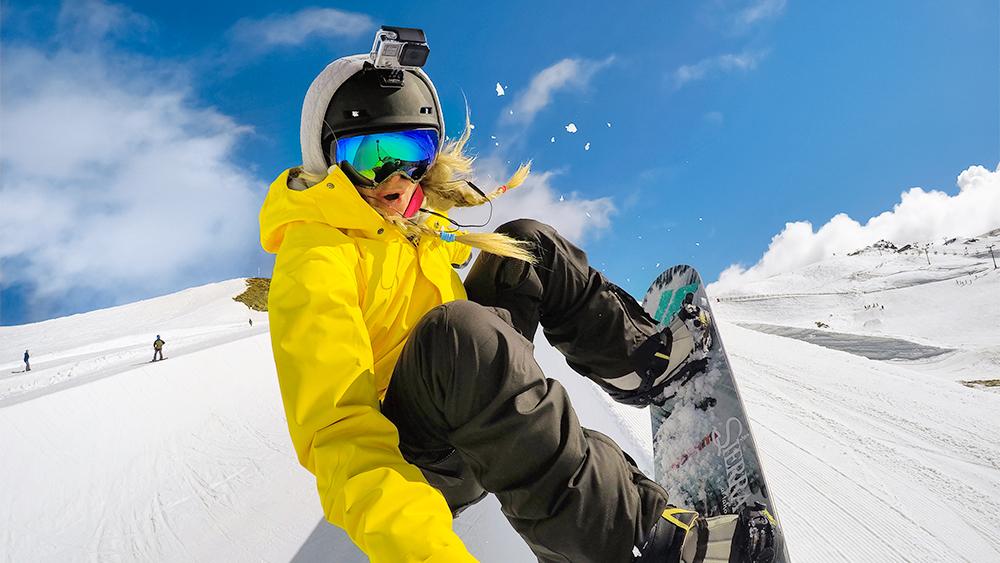Bộ 4 miếng dán cong + 4 đế nhựa cho action camera
