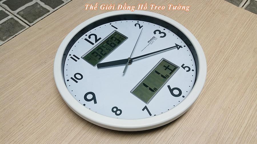 Đồng hồ Treo tường Nhật (MAG) hiển thị Lịch, Nhiệt độ và Độ ẩm