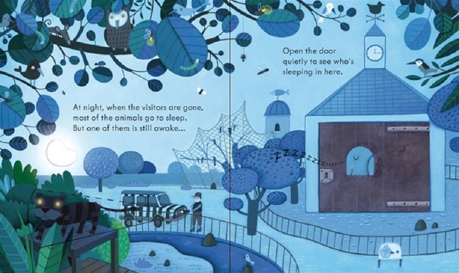 Sách tiếng Anh Usborne peep inside the Zoo