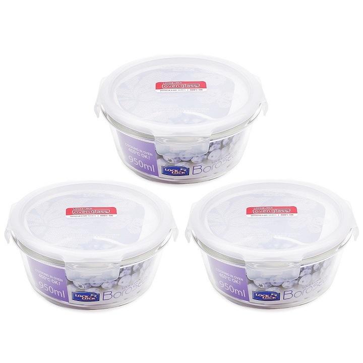 Hộp thủy tinh chịu nhiệt cao cấp Lock&Lock Boroseal LLG861 950ml