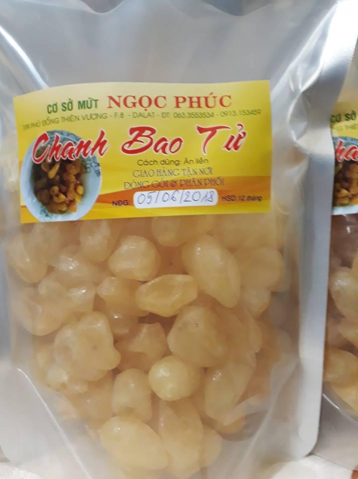 [HCM]MỨT CHANH  BAO TỬ (CHANH TUYẾT) ĐẶC SẢN ĐÀ LẠT- TÚI ZIP 500G