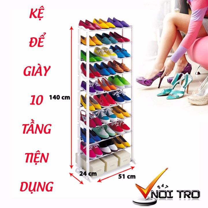 kệ để giày dép 10 tầng