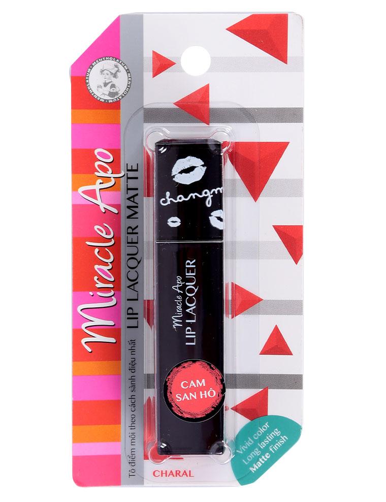 Son Miracle Apo Lip Lacquer Matte 3ML_Cam San Hô