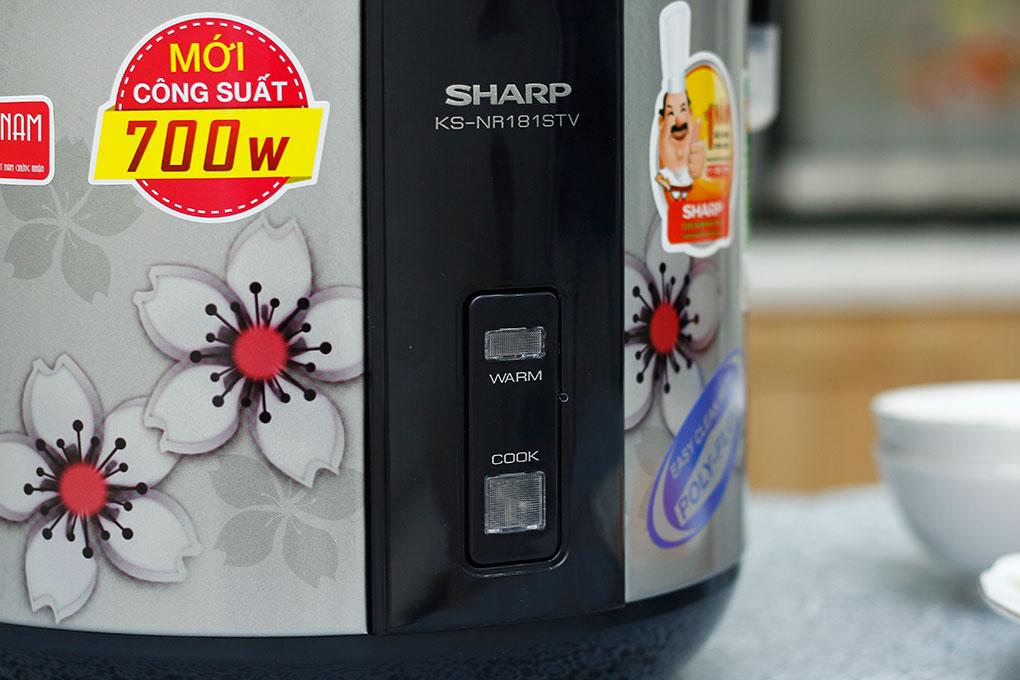 Nồi cơm Sharp KS-NR181STV SS 1.8 L (Xám)
